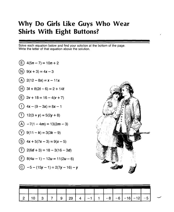 Printable Multi Step Equation Worksheet Answers Free Download And 