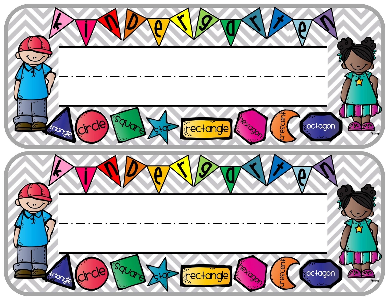 Printable Name Plate