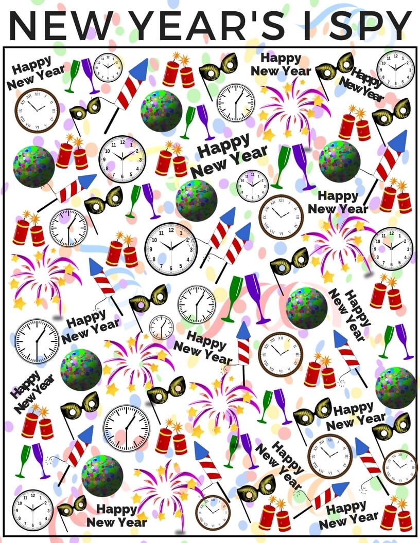 Printable New Years Activities Printable Templates