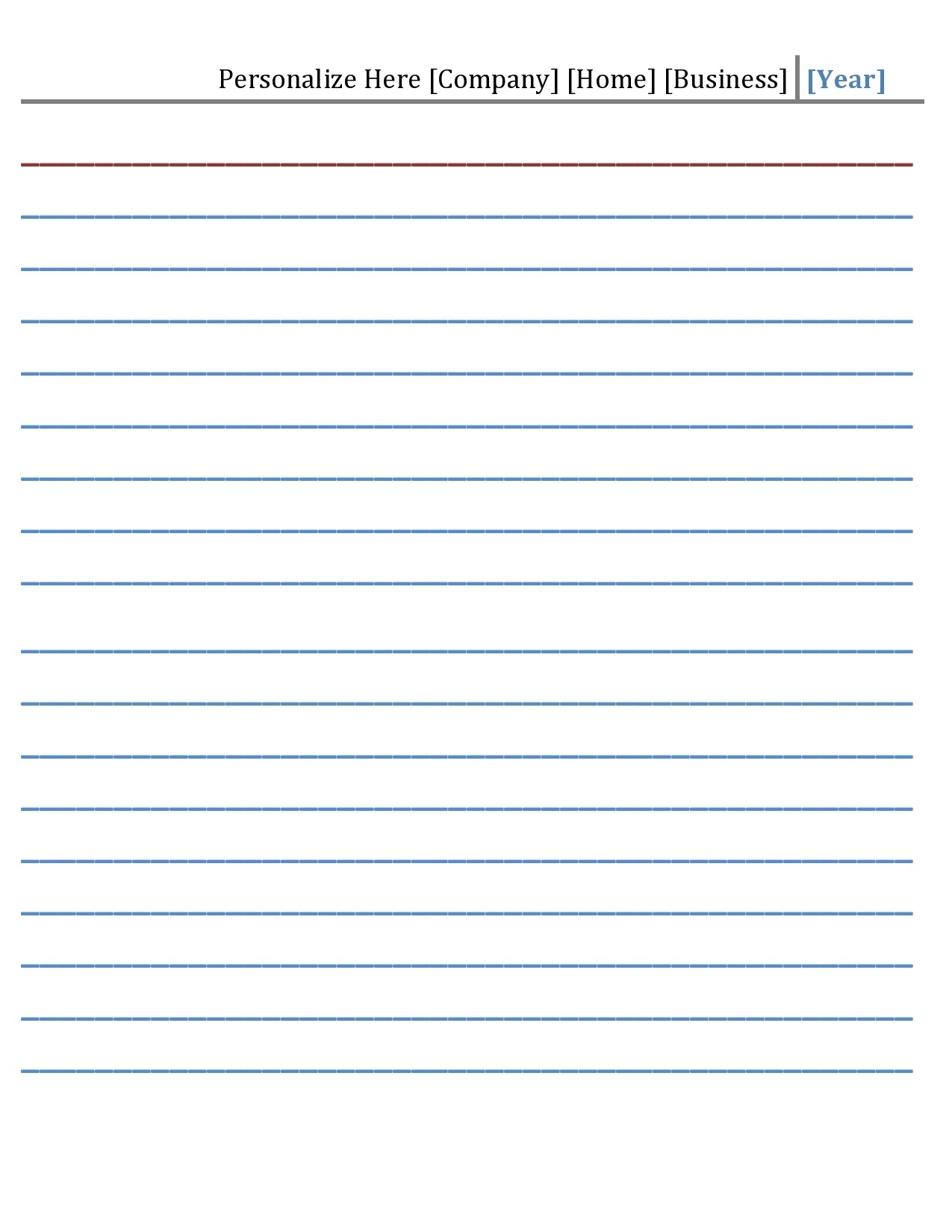 Printable Note Card Template Word