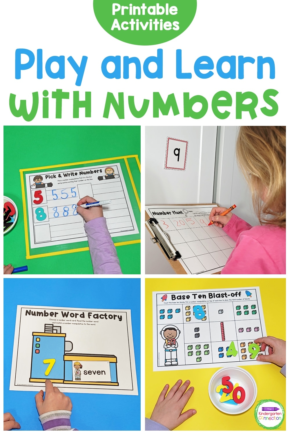 Printable Number Activities For Pre K Kindergarten