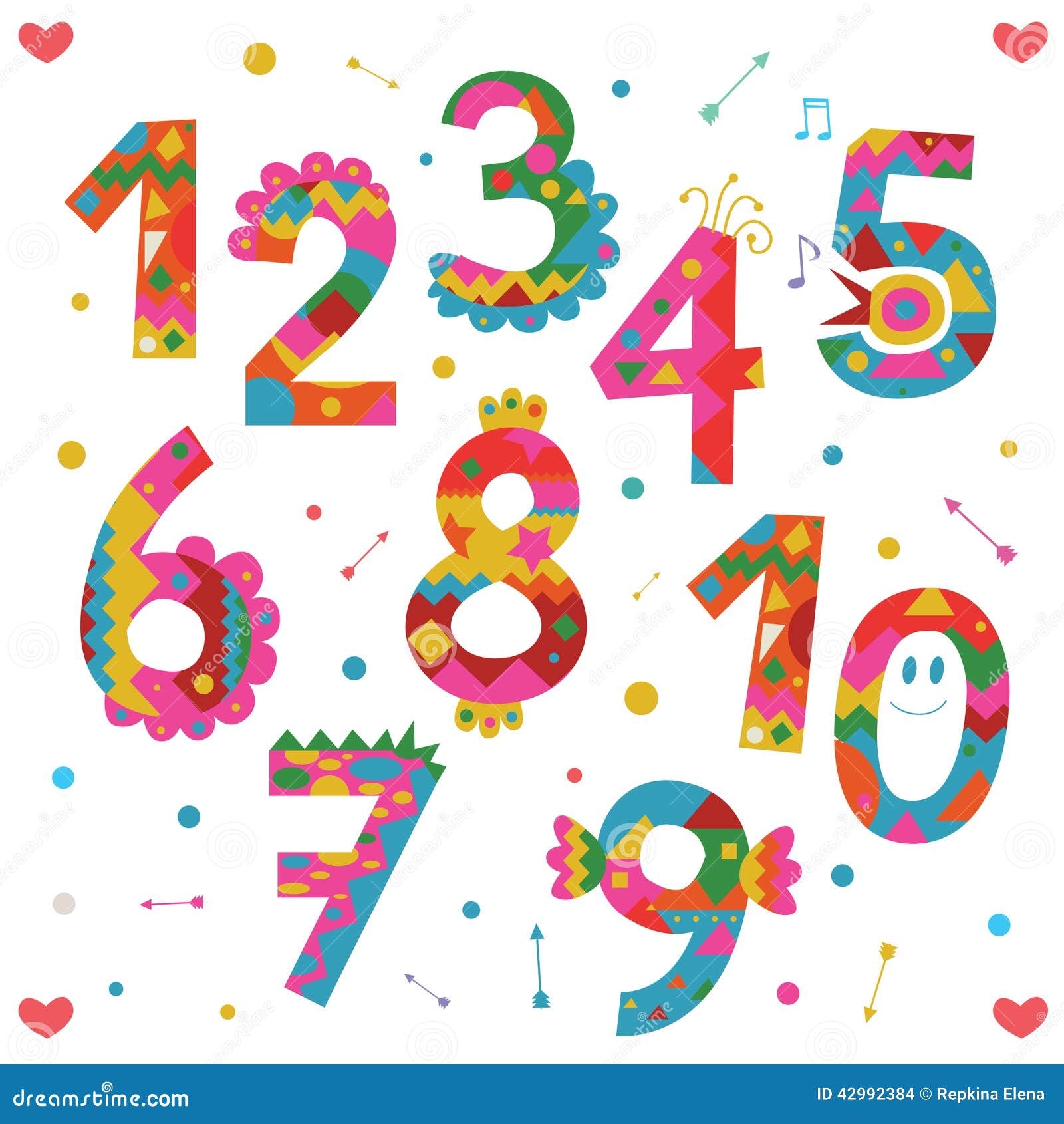 Printable Numbers With Design Image To U