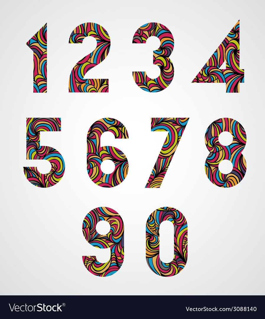 Printable Numbers With Design Image To U