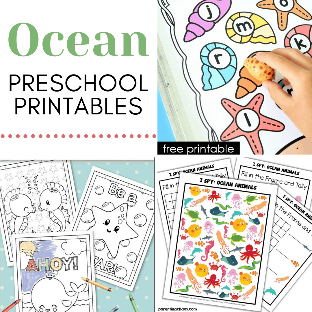 Printable Ocean Activities Ocean Printable