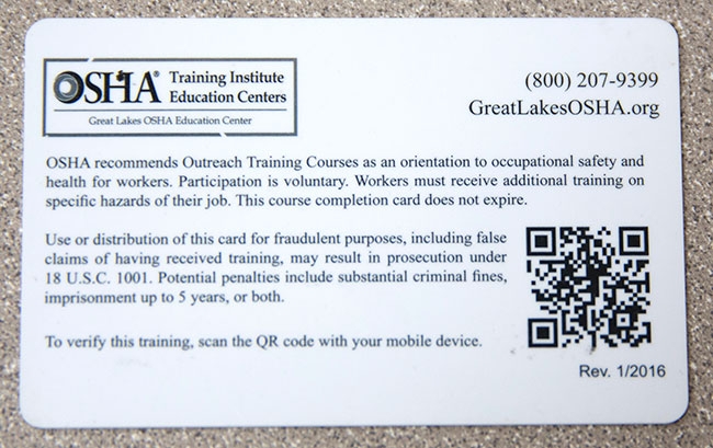 Printable Osha 30 Card Template Printable Templates