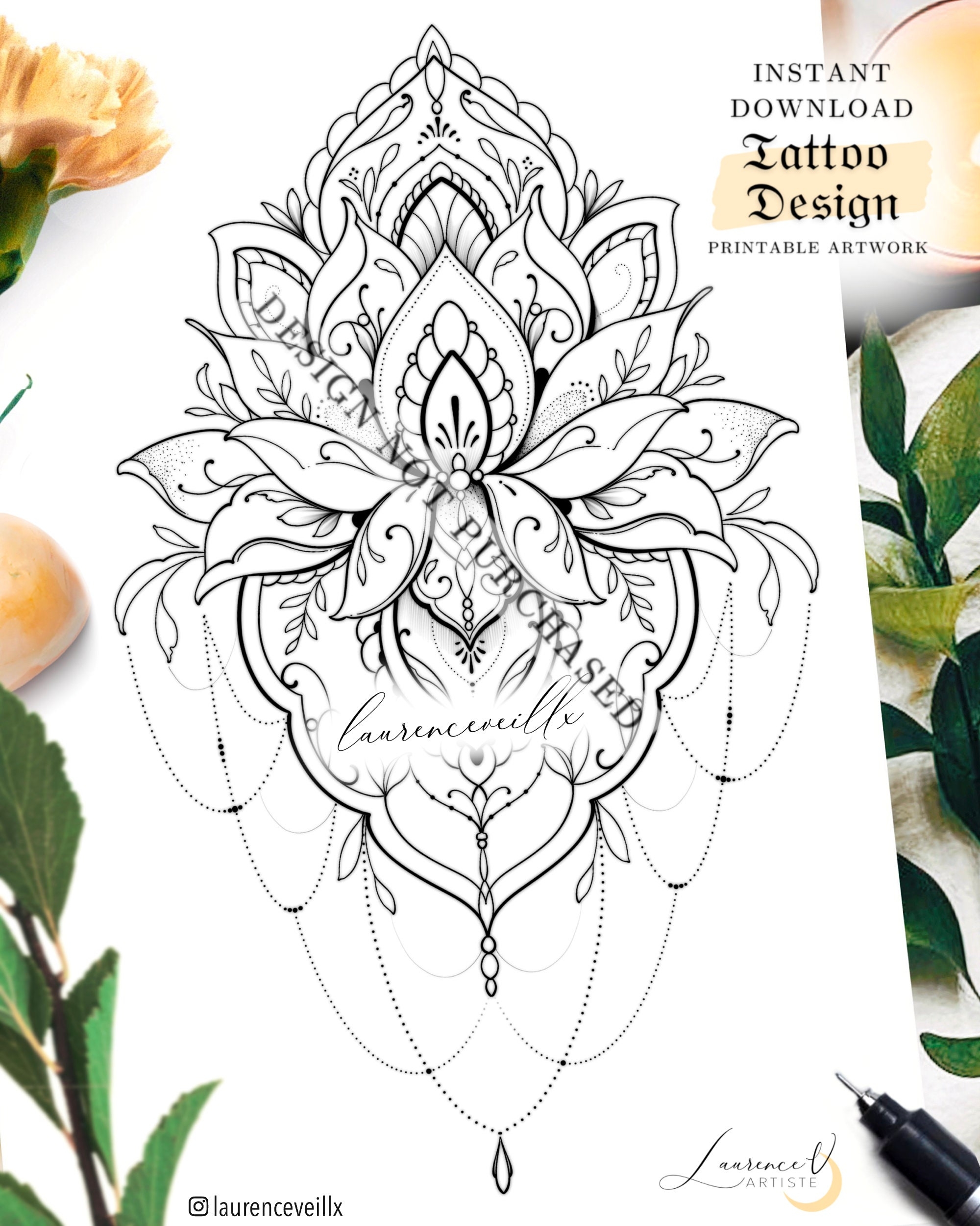 Printable Outline Tattoo Stencil Designs Photos