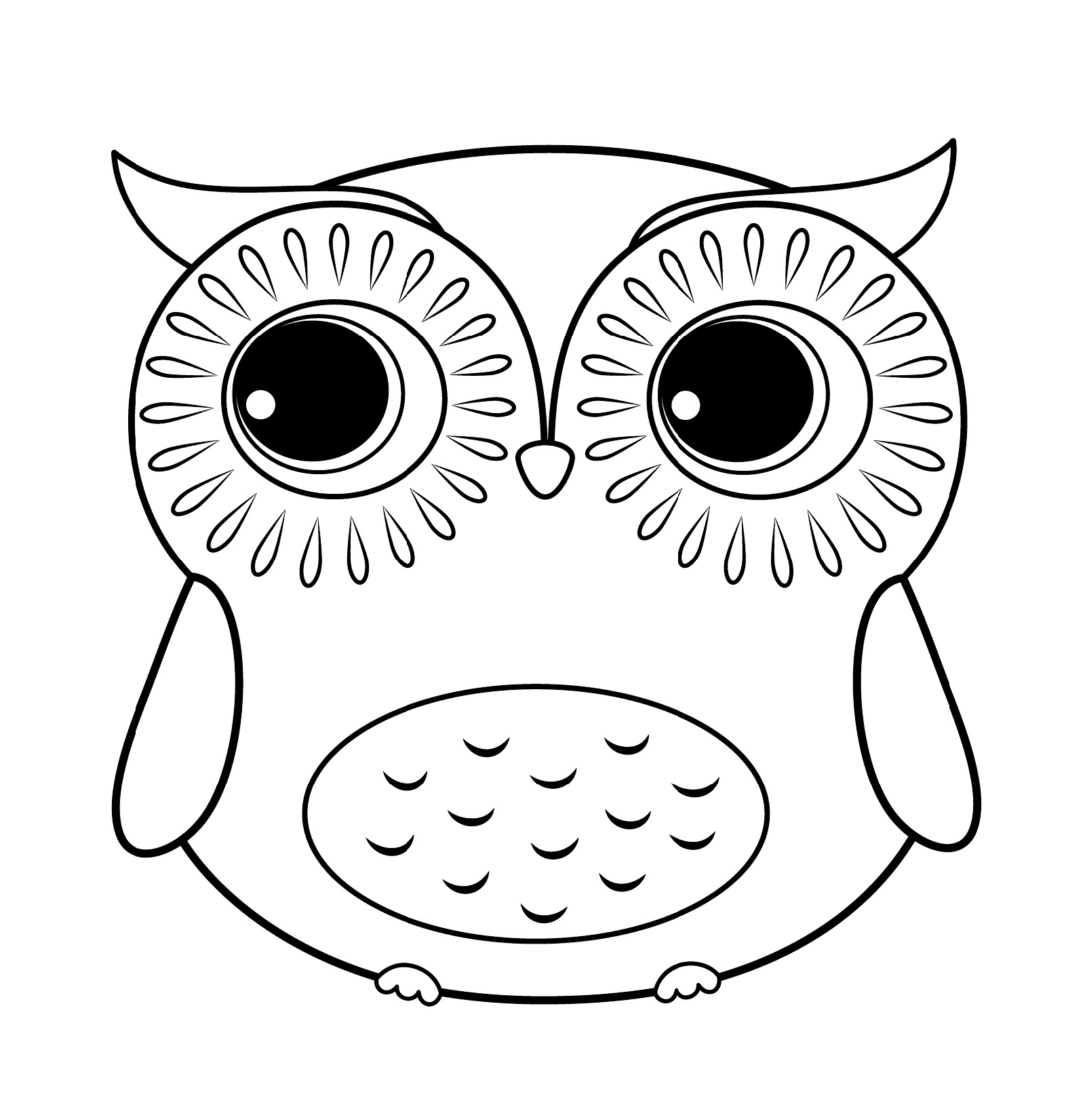 printable picture of an owl