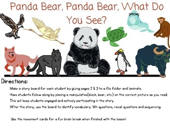 Printable Panda Bear Panda Bear What Do You See