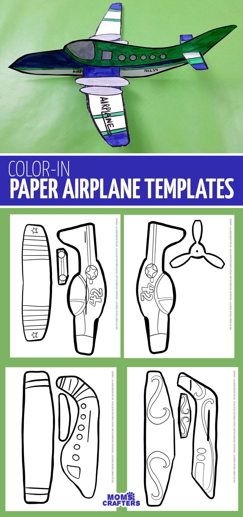 paper aeroplane designs printable