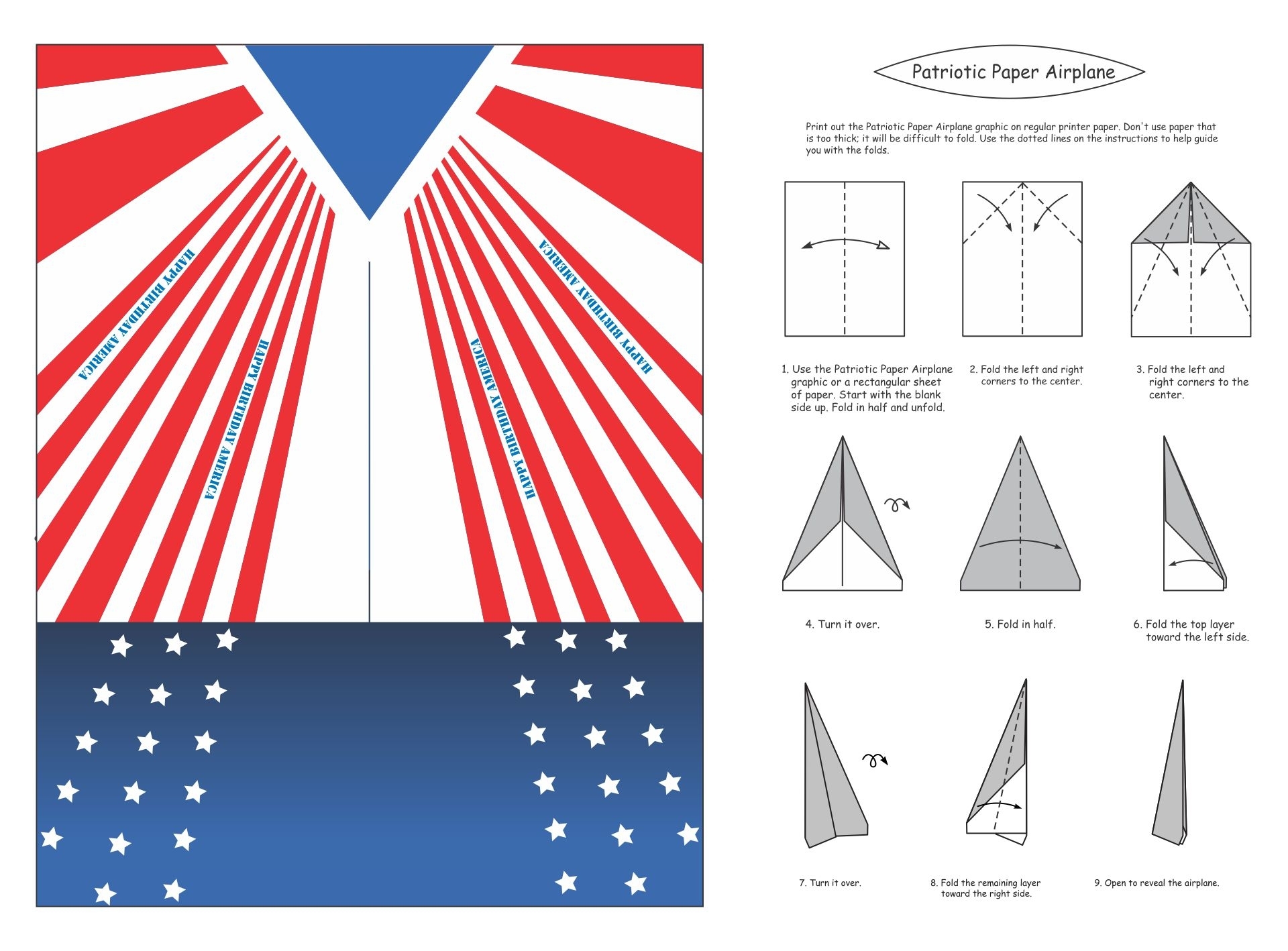 free printable paper airplane designs
