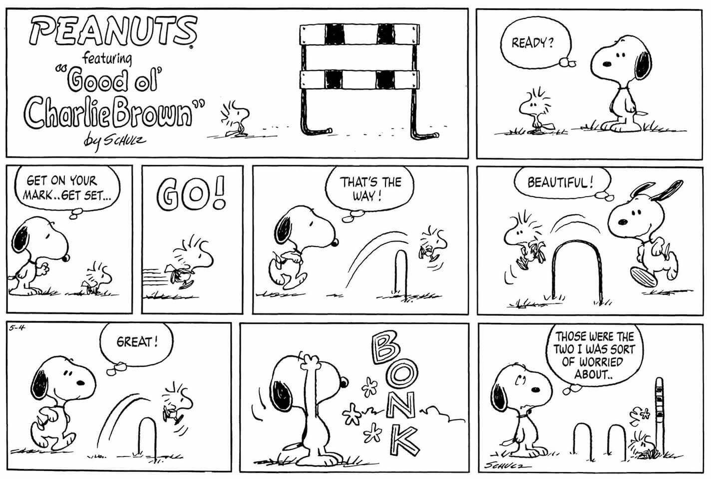 Printable Peanuts Comic Strip Blank
