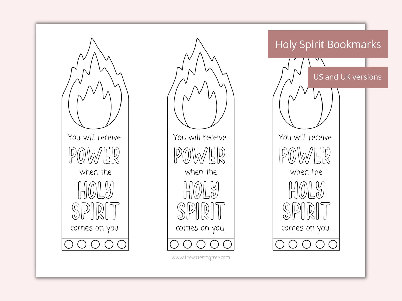 Printable Pentecost Craft Activity Pentecost Coloring Etsy UK