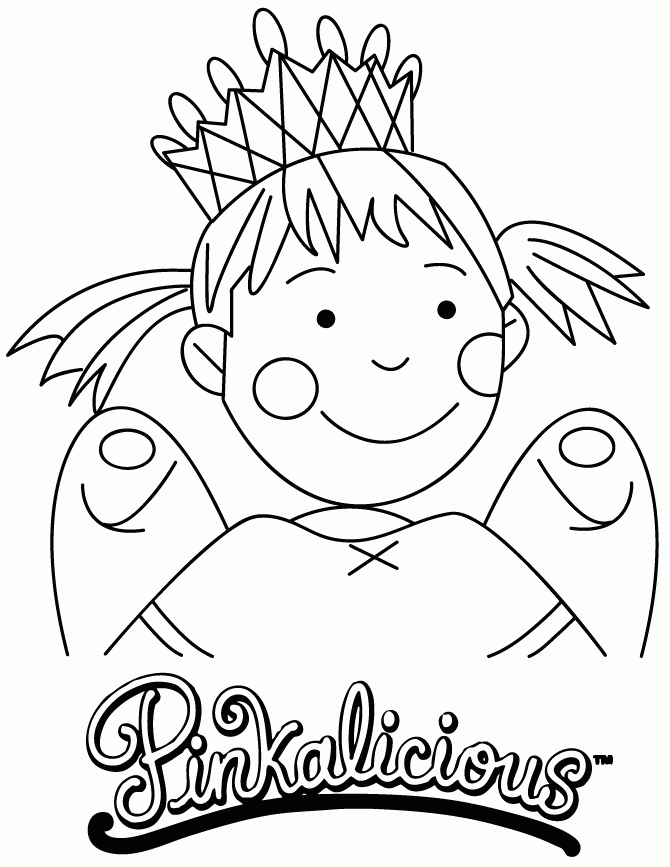 Printable Pinkalicious Coloring Pages Thekidsworksheet