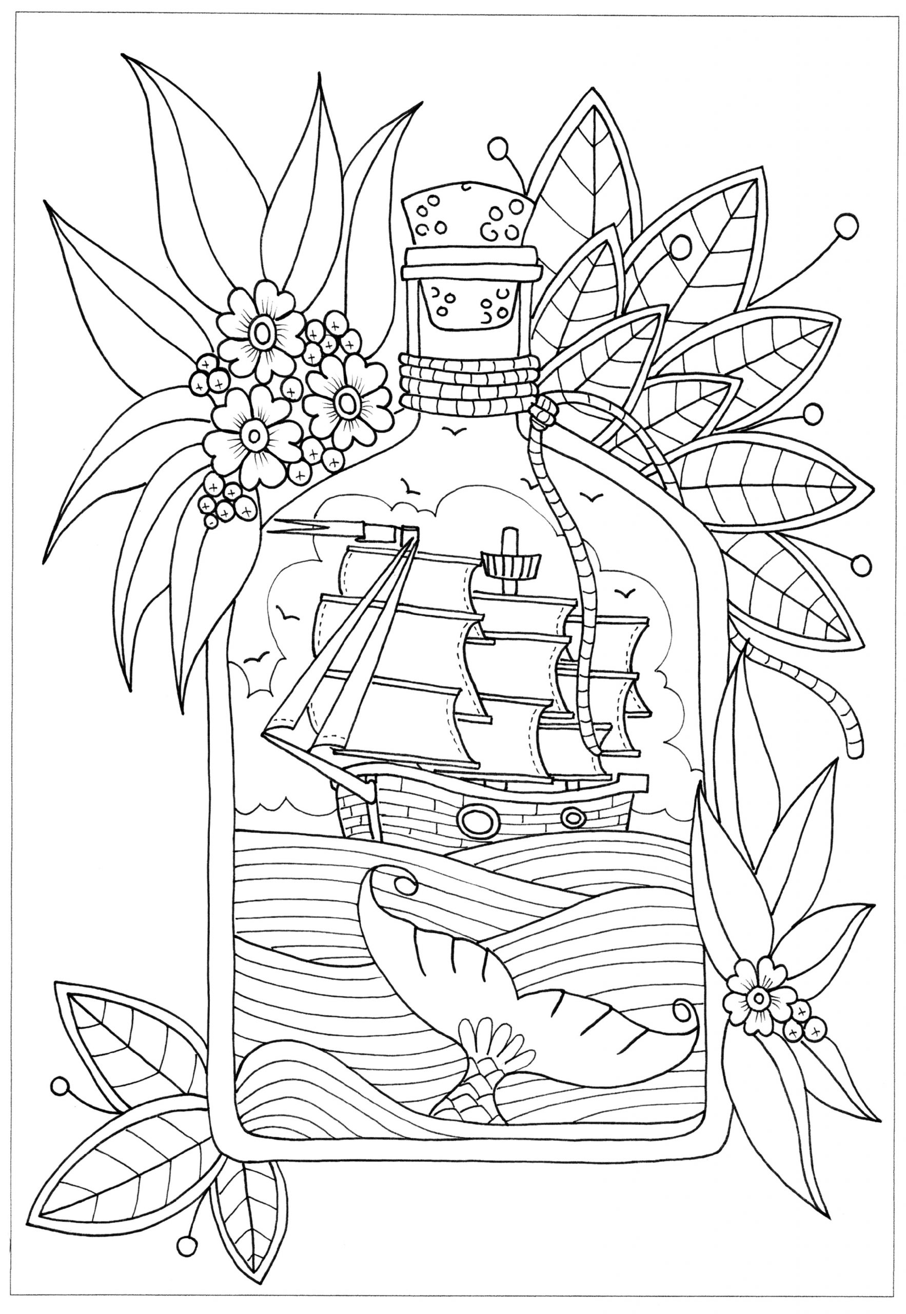 Printable Pirate Color Pages 101 Activity