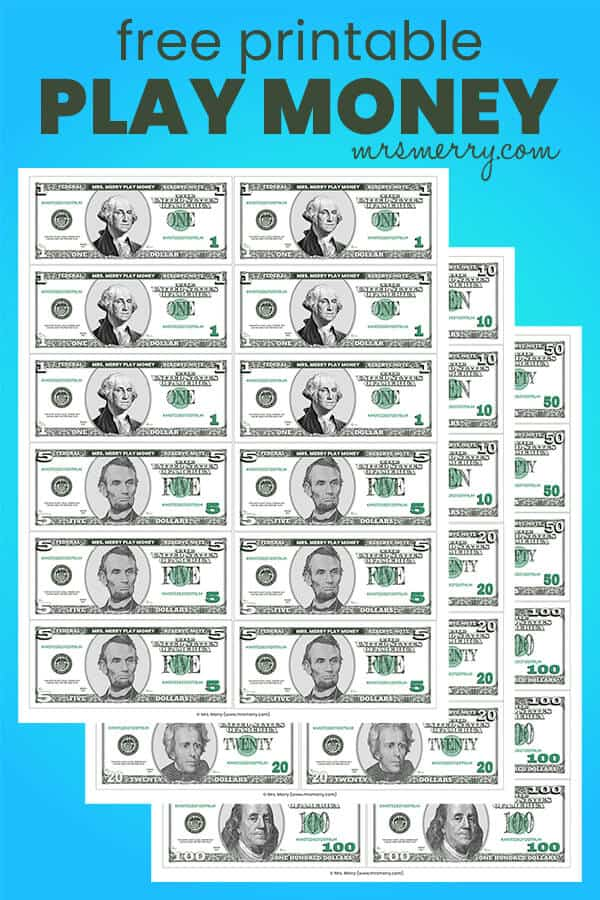 money printable activities
