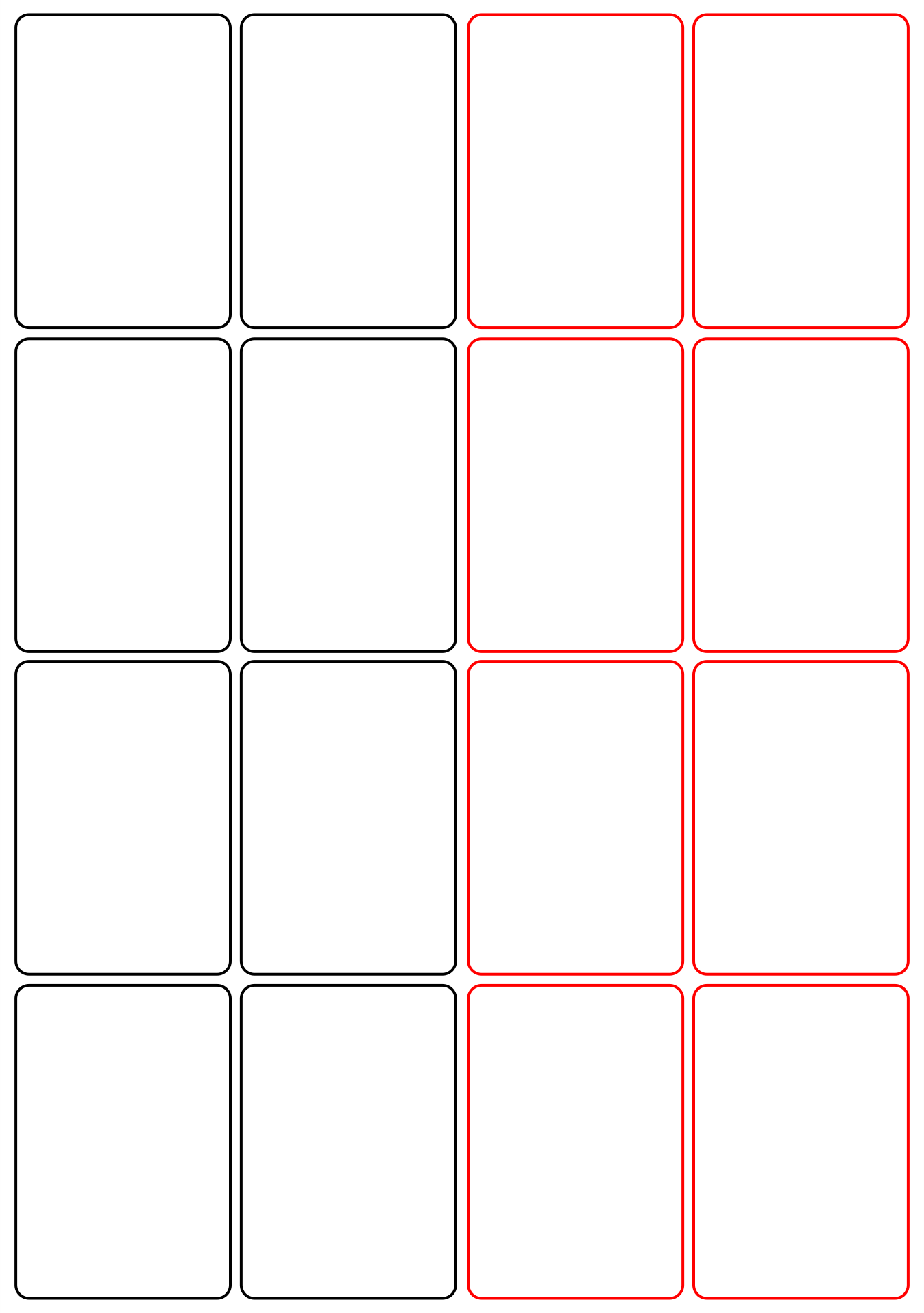 Printable Playing Card Template