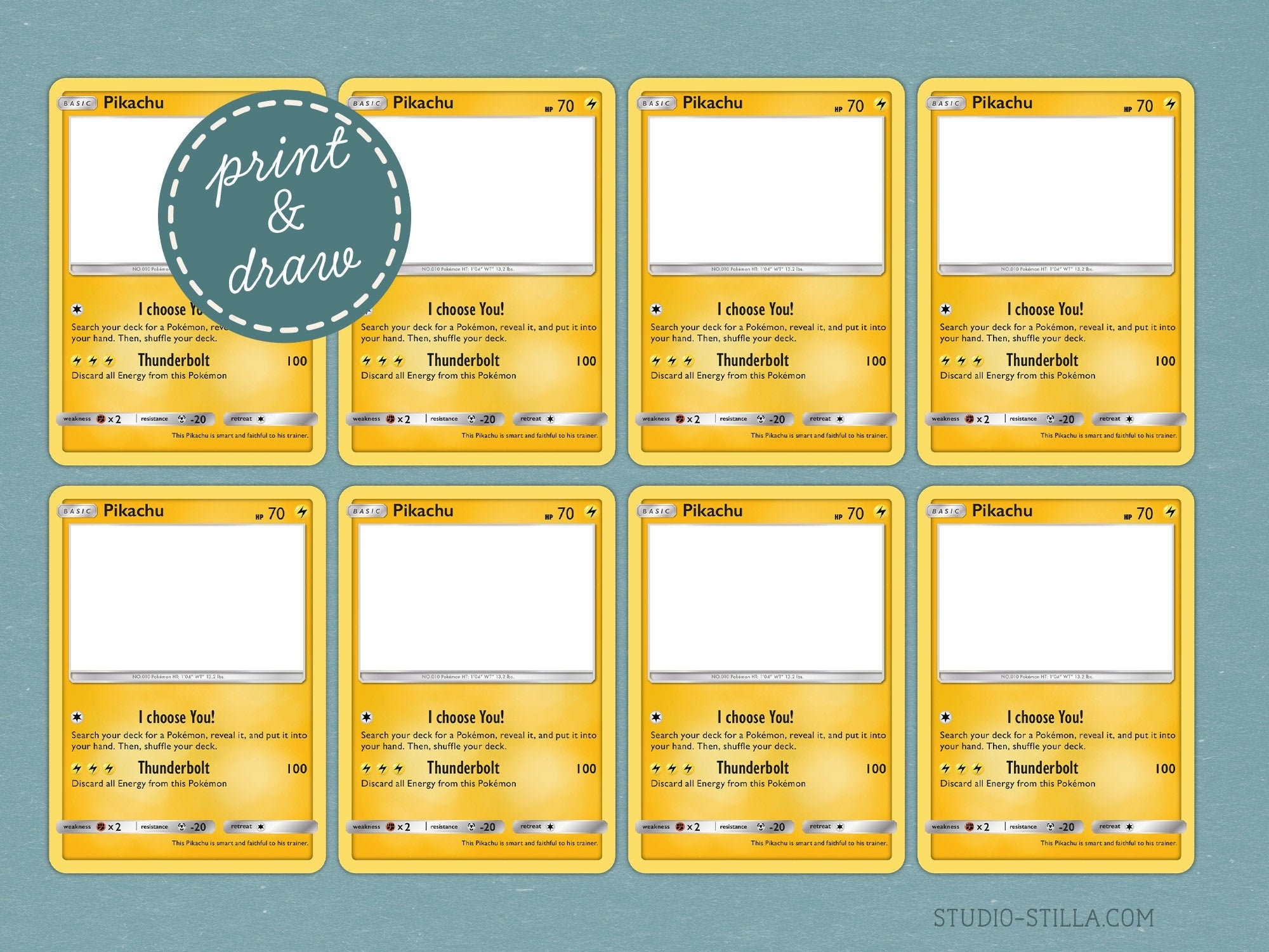 printable pokemon card template