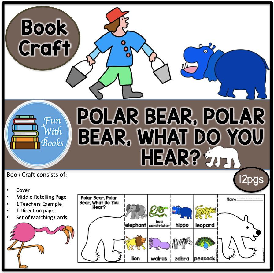 Printable Polar Bear Polar Bear What Do You Hear
