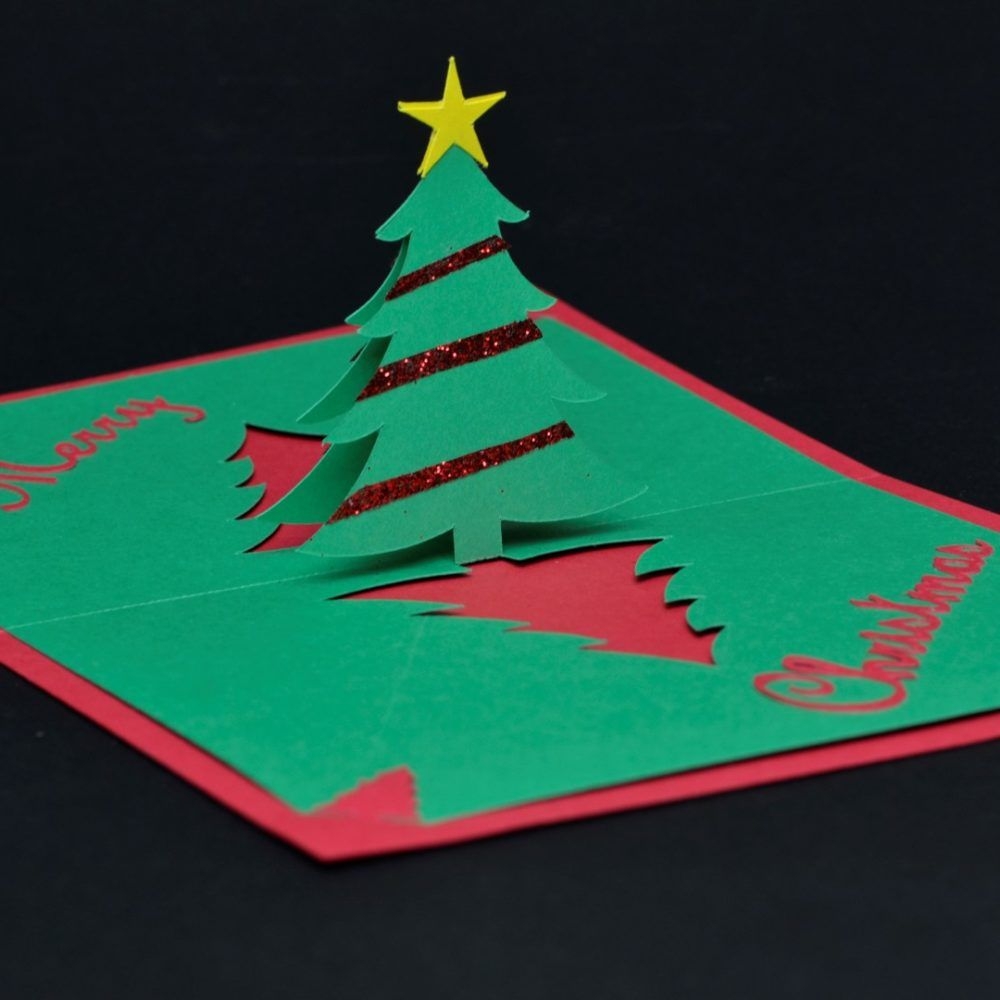 Printable Pop Up Christmas Card Template Printable Calendars AT A GLANCE