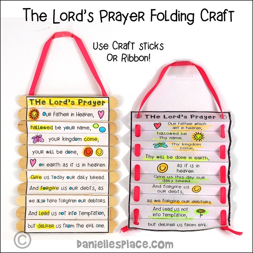 printable prayer craft activities
