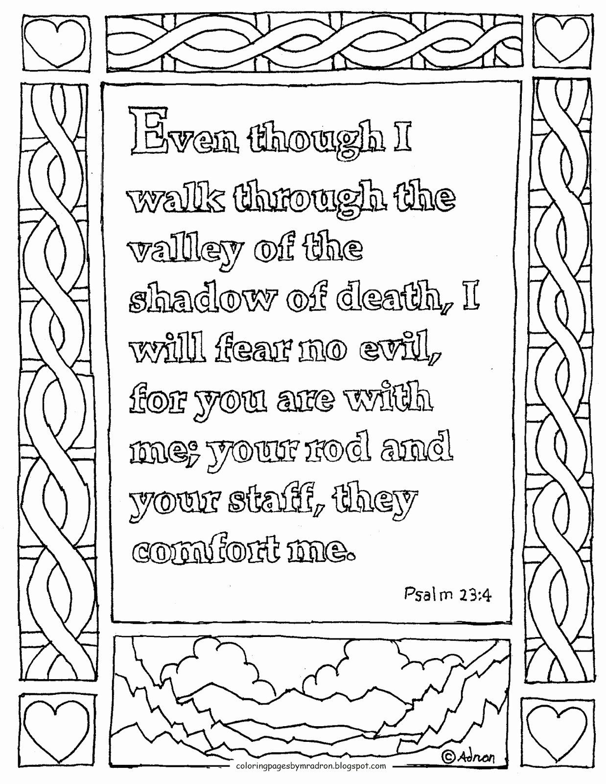 printable psalm 23 activity sheets