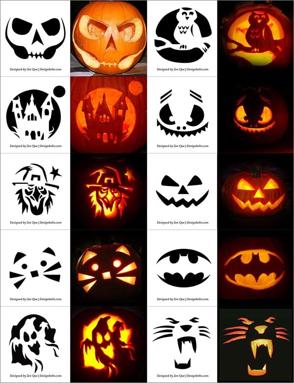 Printable Pumpkin Carving Designs