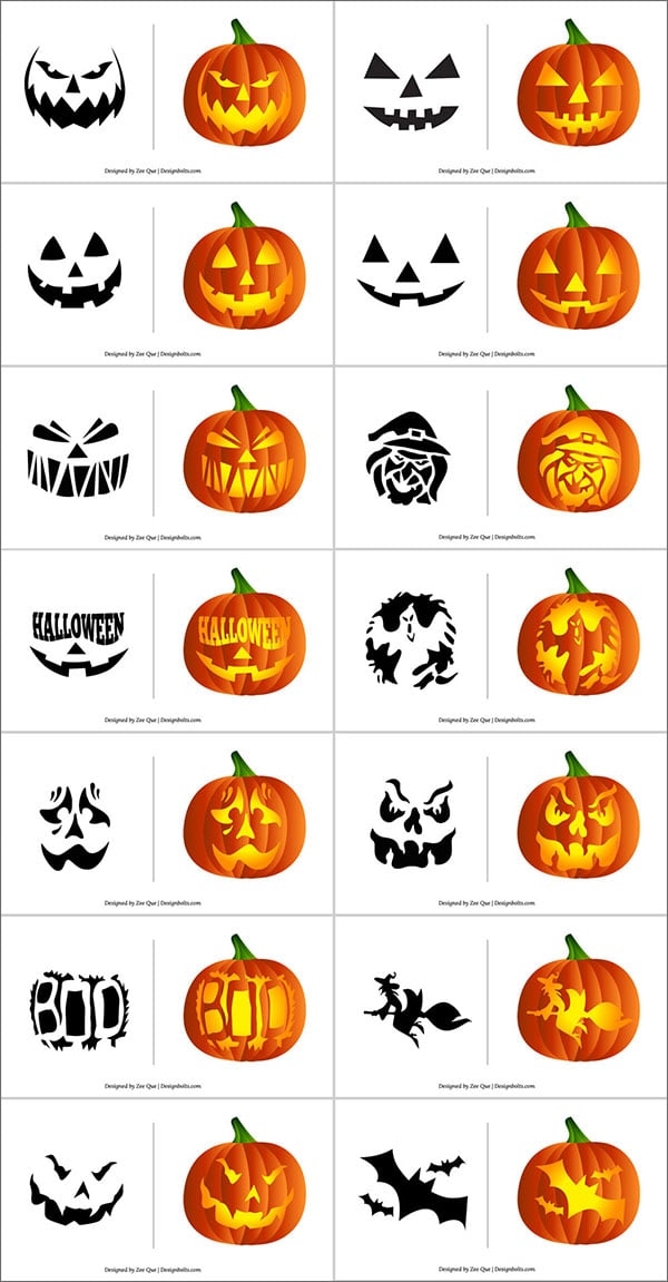 Printable Pumpkin Patterns Carving