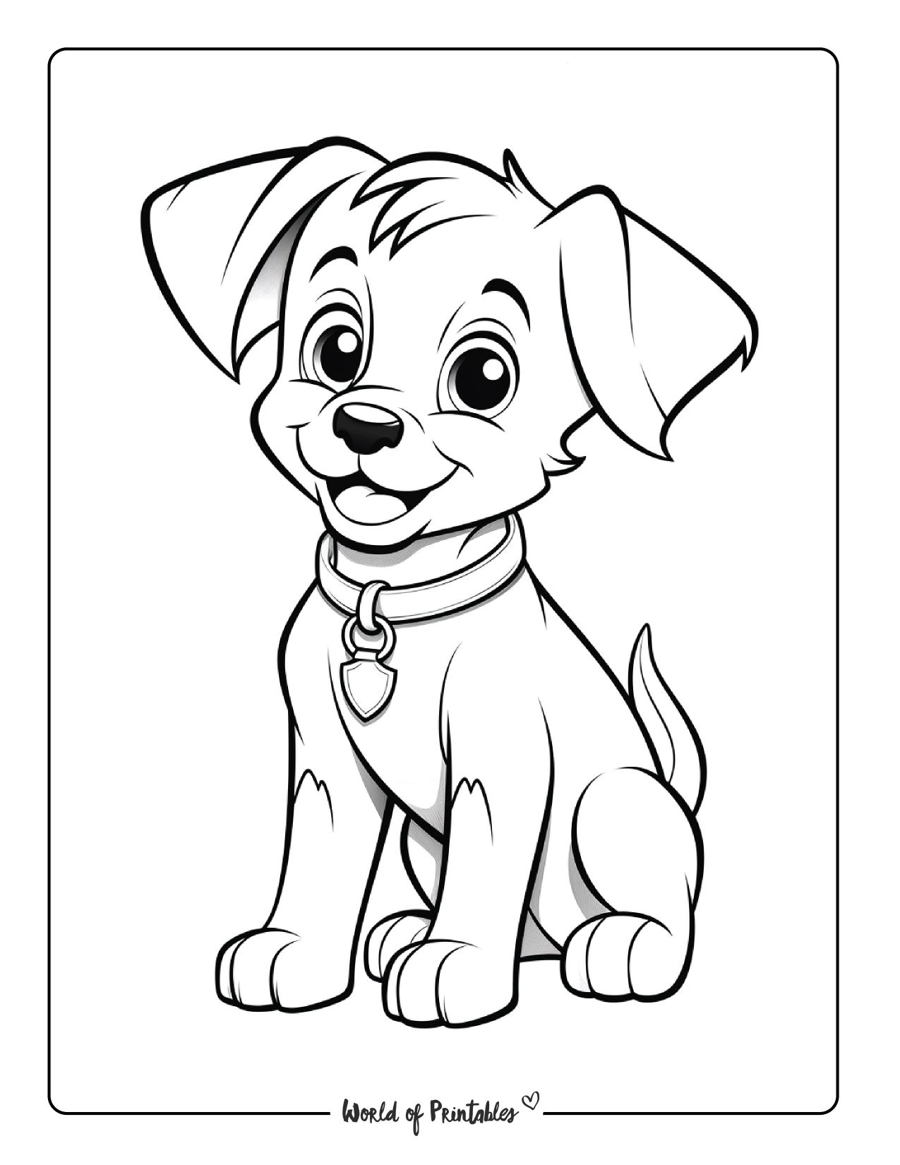 Printable Puppy Coloring Pages