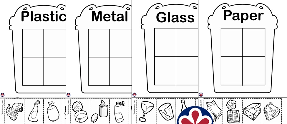 Printable Recycling Sorting Activity Worksheet Recycling Sor