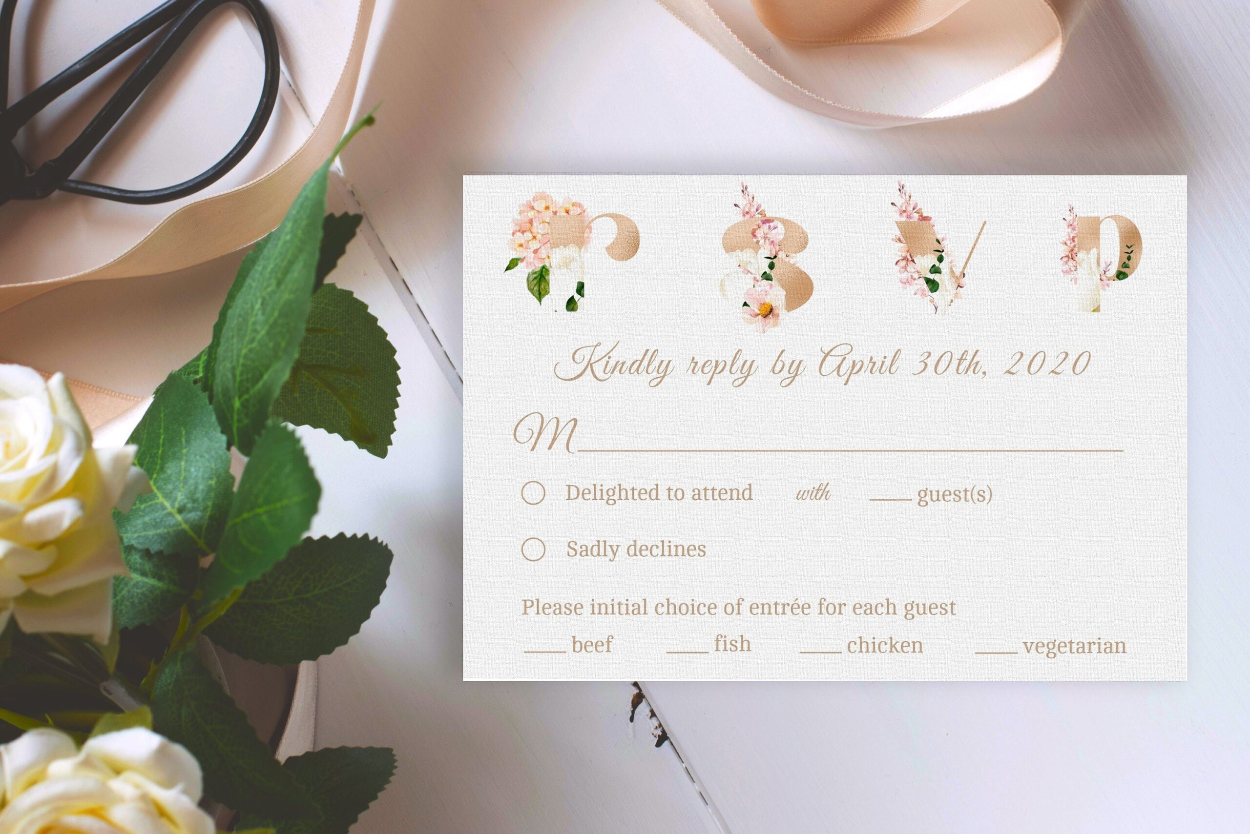 free printable rsvp card template
