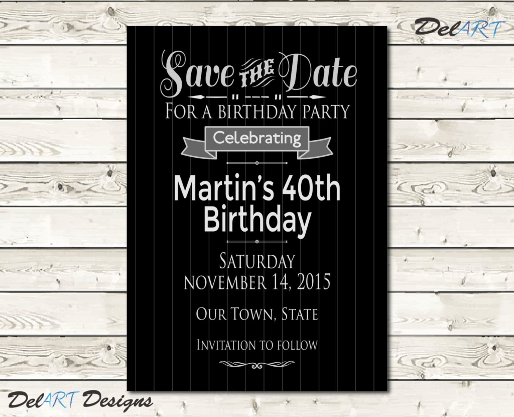 Printable Save The Date Birthday Cards Printable Card Free
