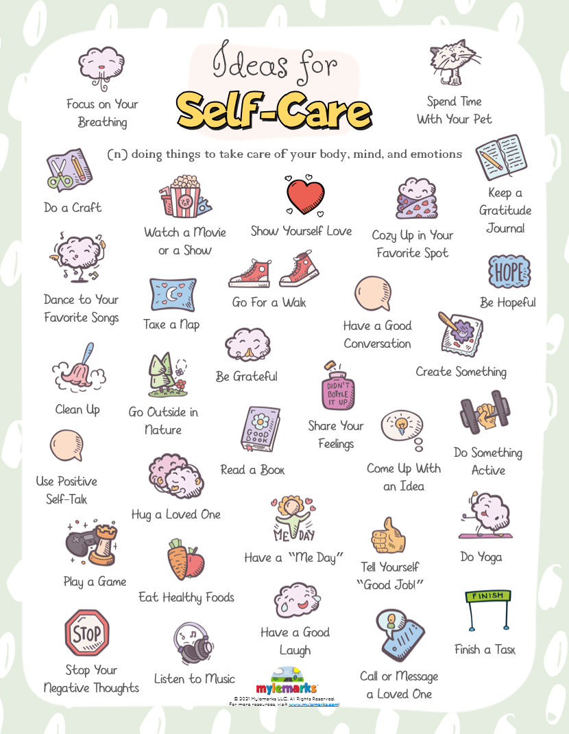 Printable Self Care Activities