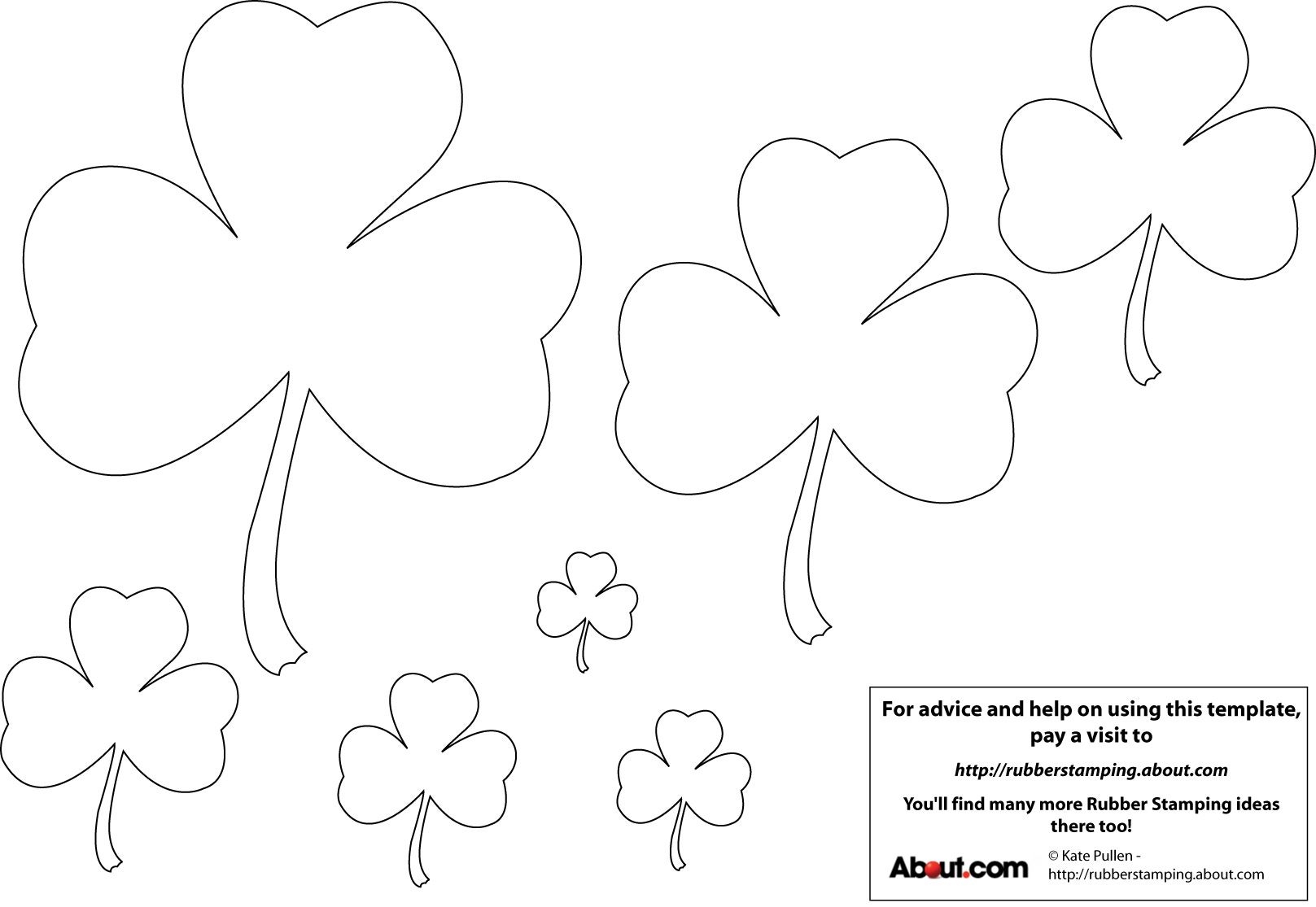 Printable Shamrock Shapes