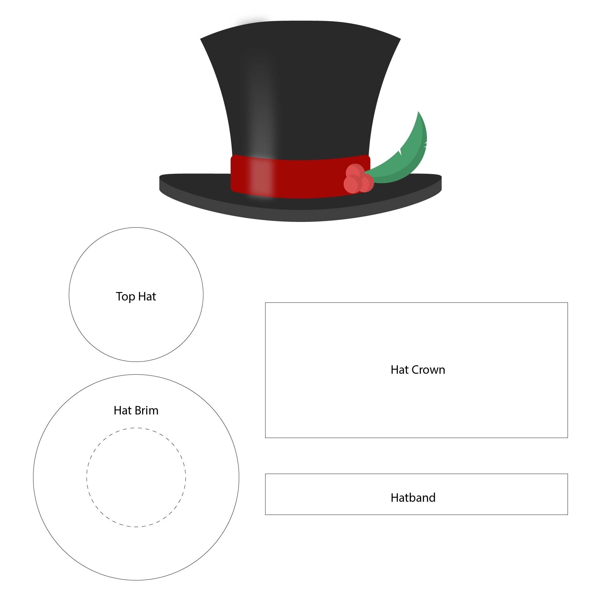 Printable Snowman Top Hat Pattern Diy Christmas Treats Christmas 