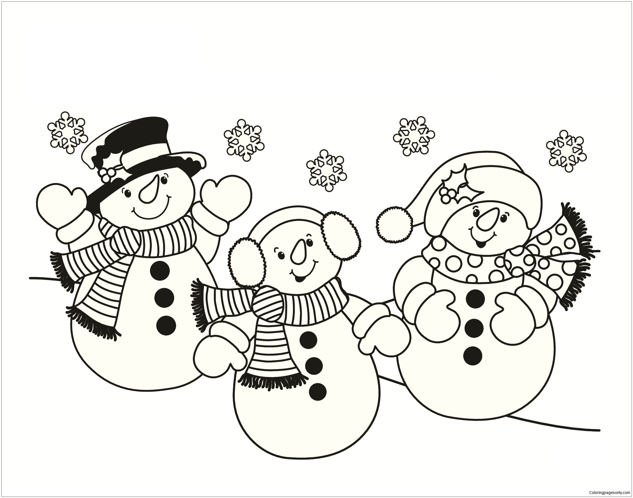 Printable Snowmen