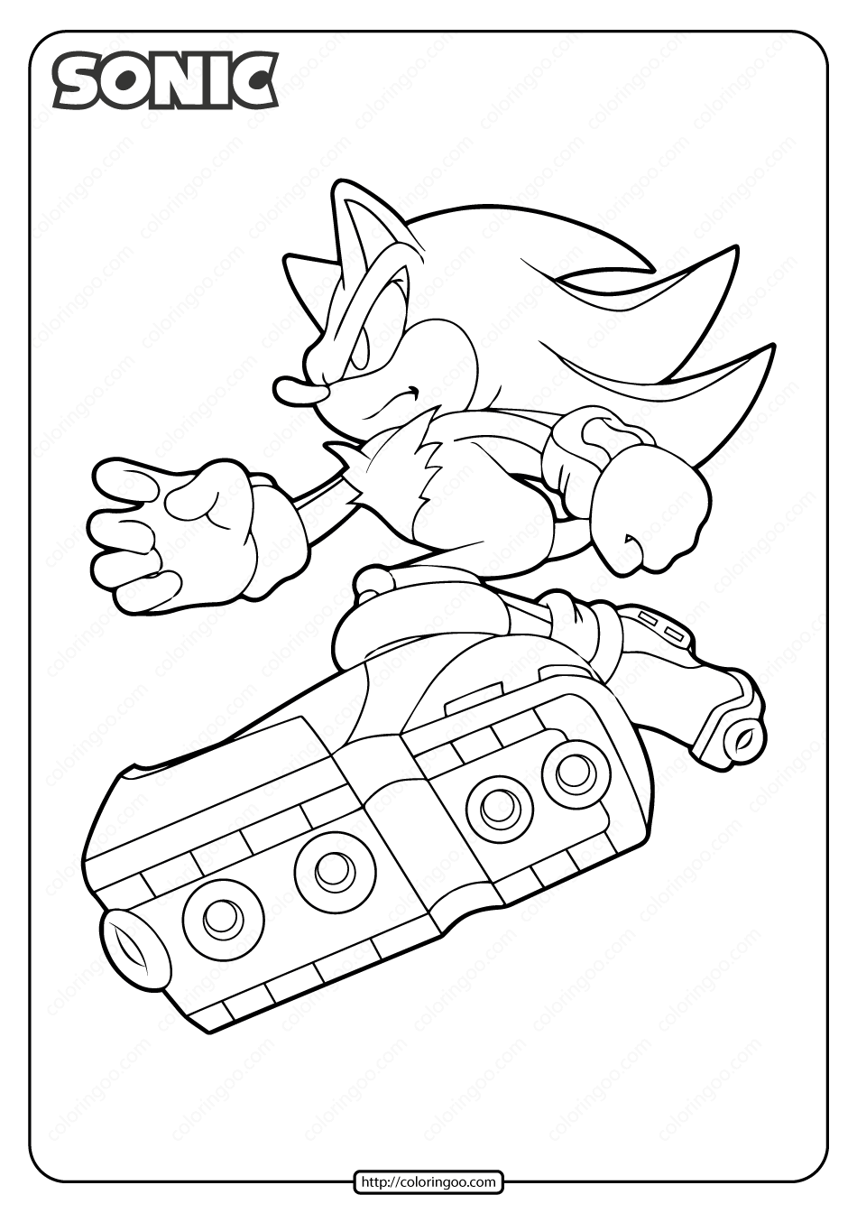 printable sonic the hedgehog pictures