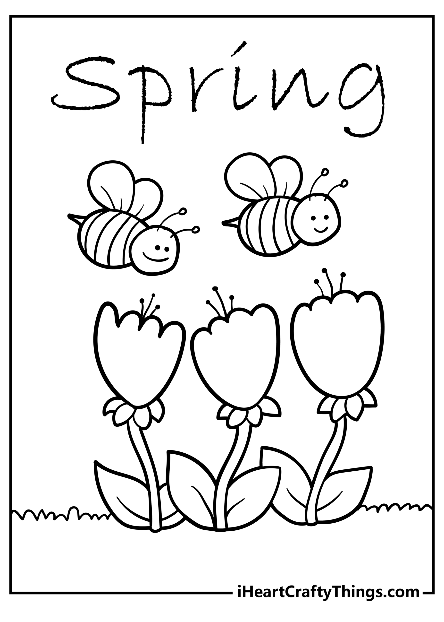 Printable Spring Coloring Pages 100 Free Printables 41 OFF