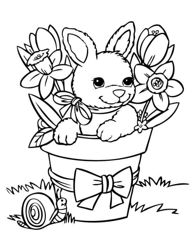 spring coloring pictures printable