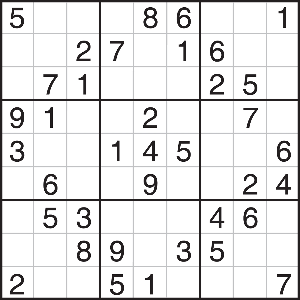 Printable Sudoku Puzzles Easy Printable Crossword Puzzles