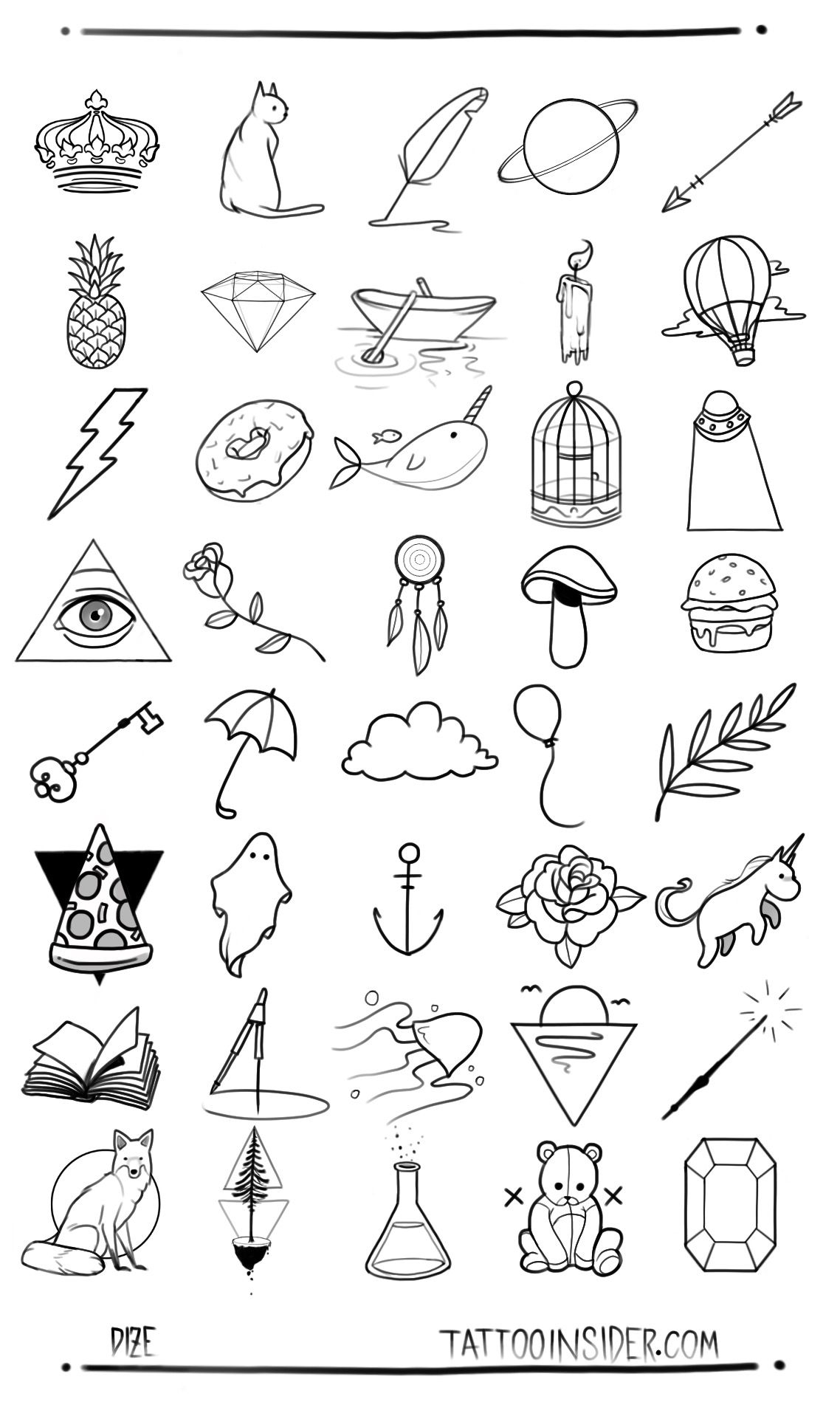cute small printable tattoo designs