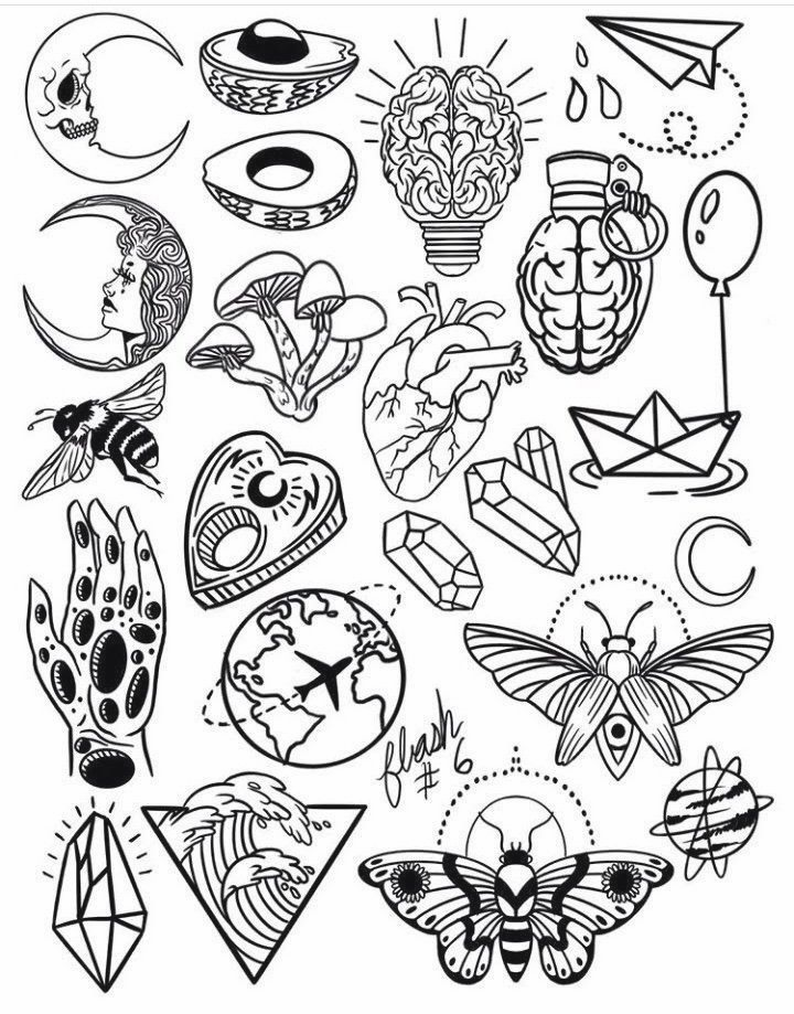 Printable Tattoo Flash Sheets