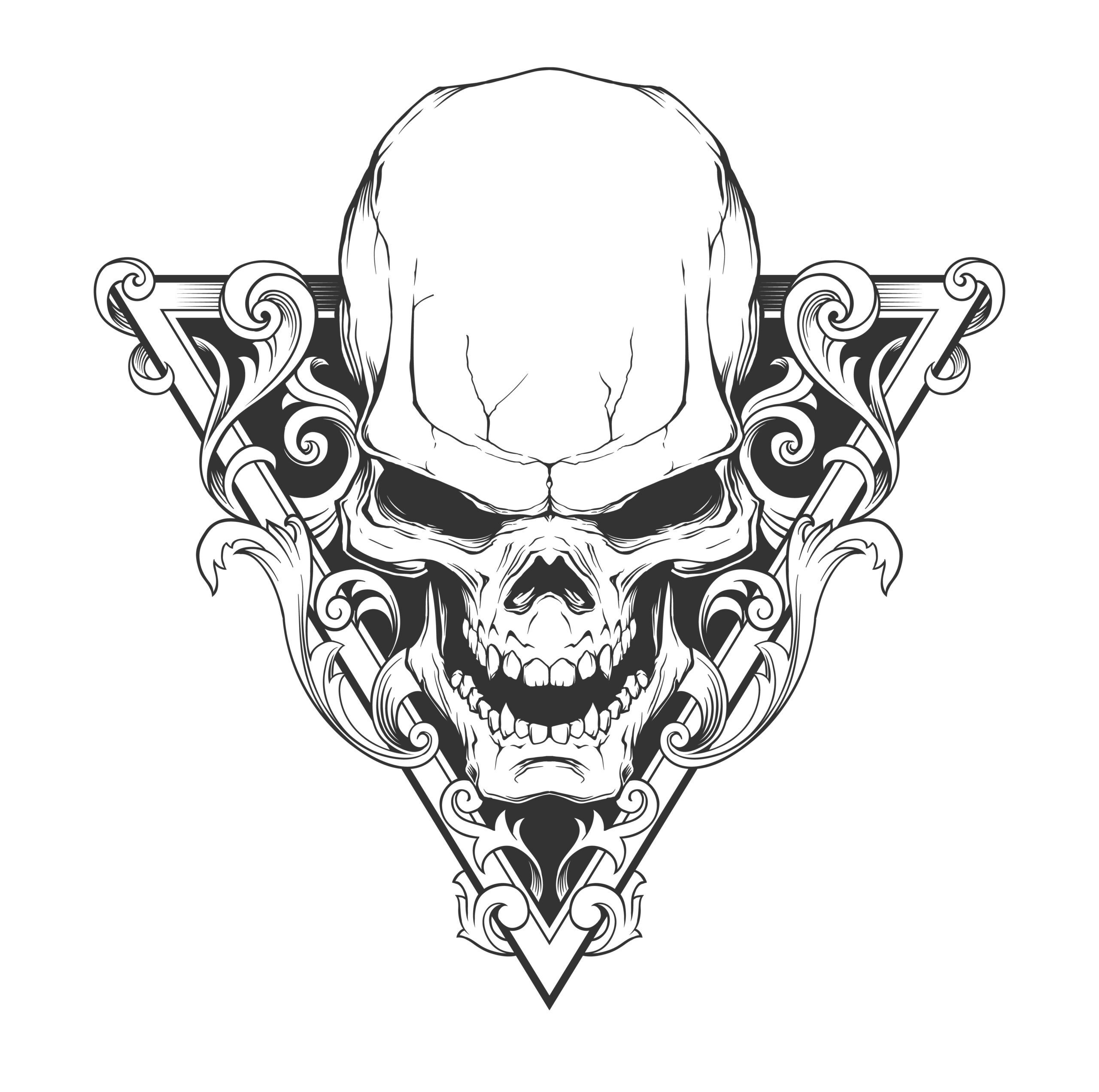 free printable skull tattoo designs
