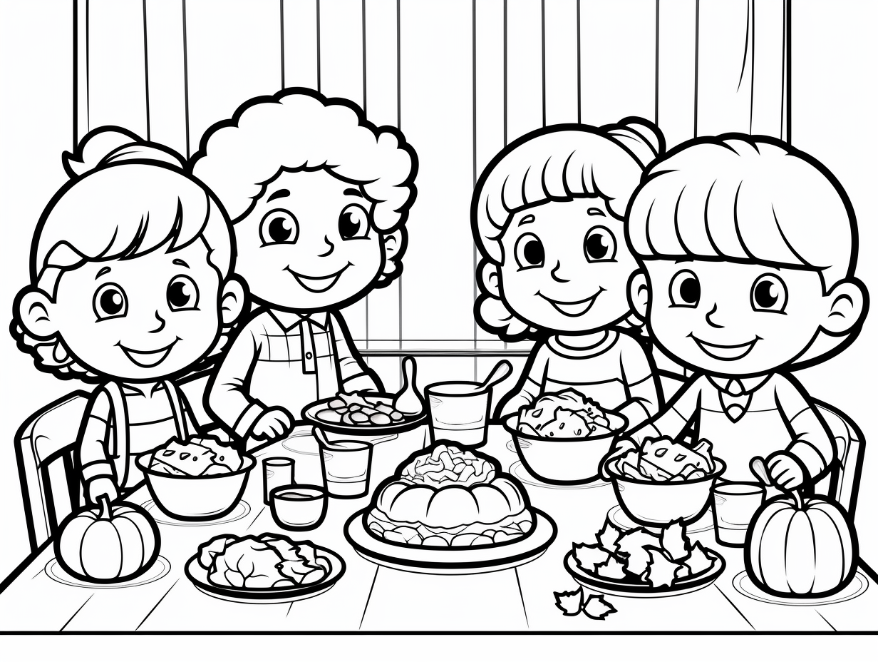 Printable Thanksgiving To Color Coloring Page