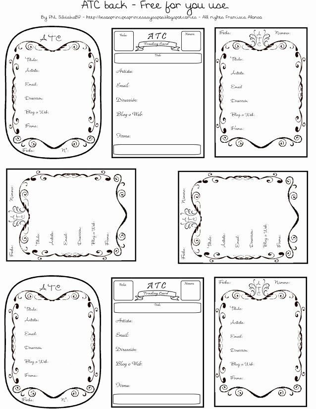 Printable Trading Card Template Artofit