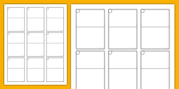 printable trading card templates