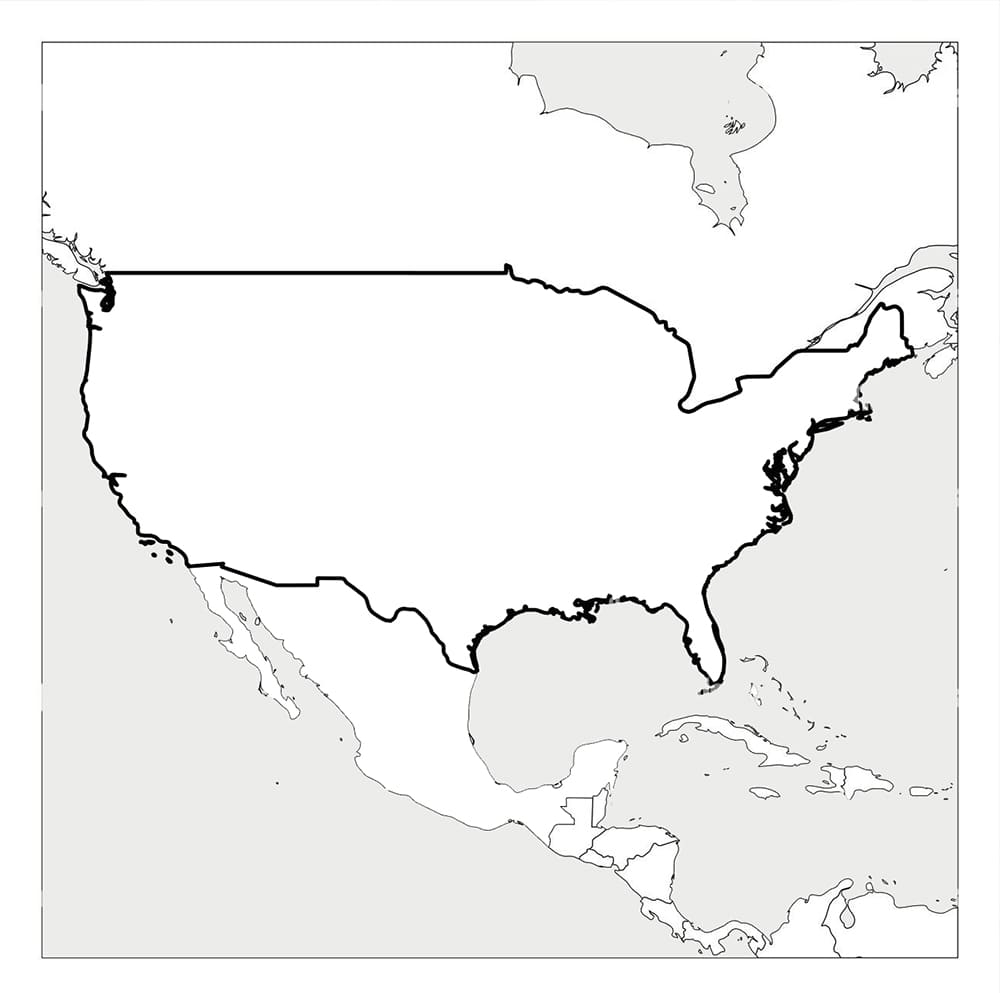 Printable United States Map PrintableLib