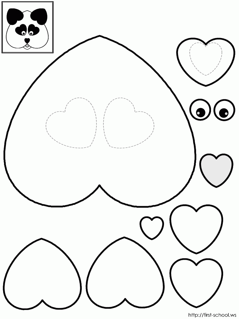 printable valentine craft templates