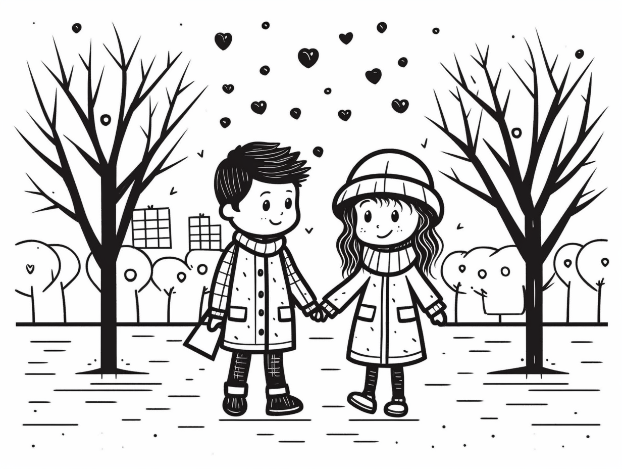 Printable Valentines To Color Coloring Page