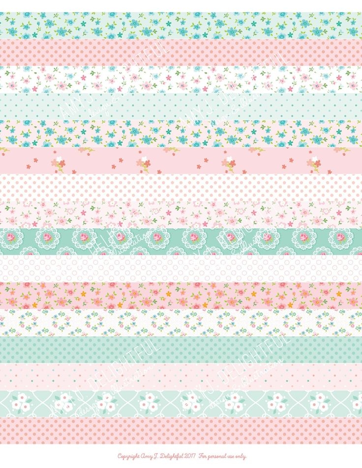 Printable WASHI TAPE Stickersdigital File Instant Download Polka Dots