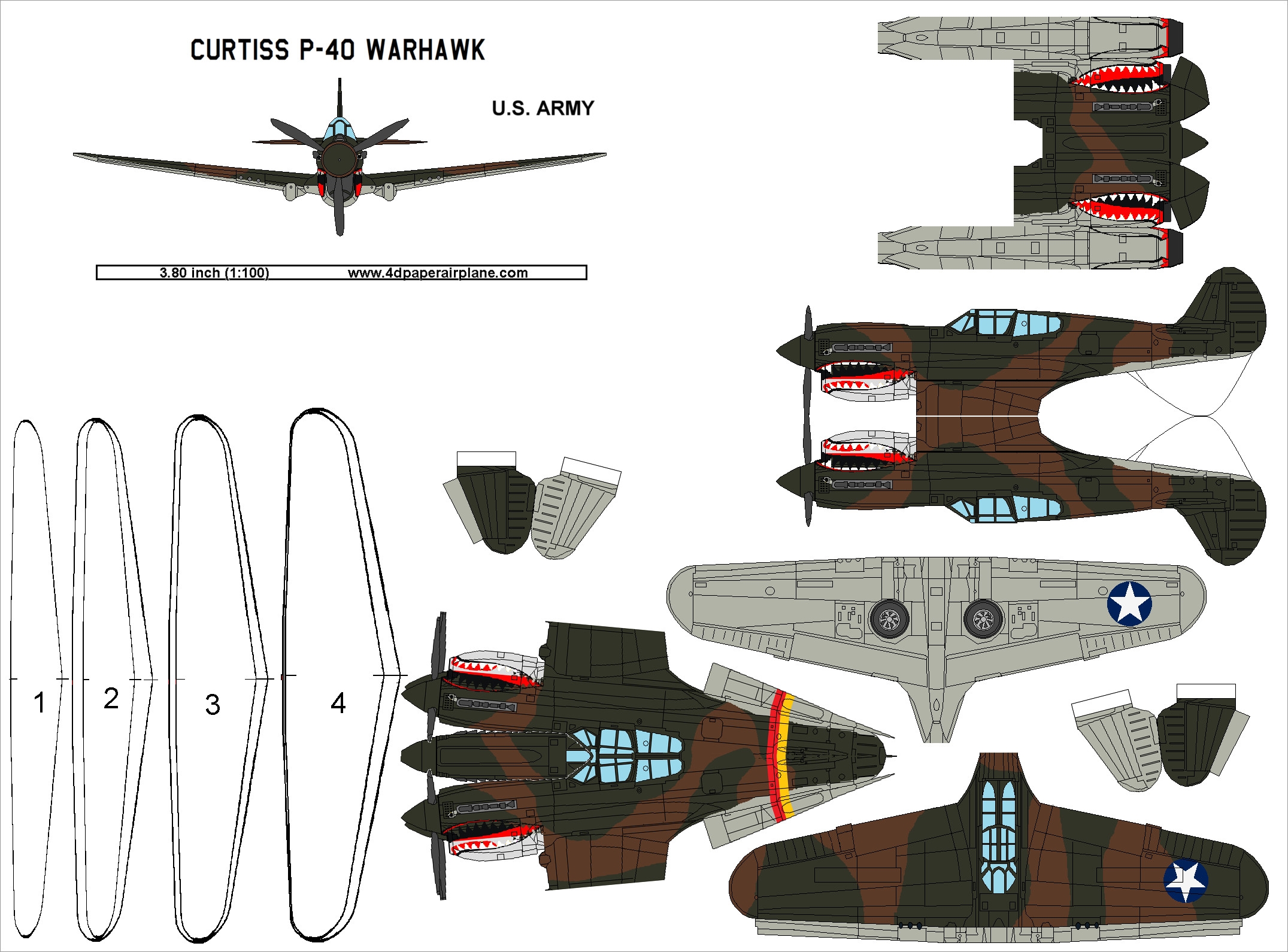 plane template printable